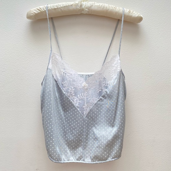 Vintage - Cropped Lace Polkadot Cropped Tank - Picture 6 of 9